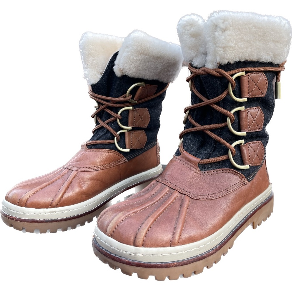 Tory Burch Shearling Duck Boots